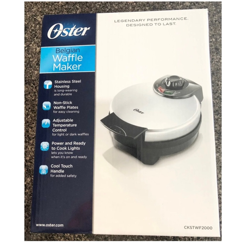 Osterhus 8” Nonstick Belgian Waffle Maker